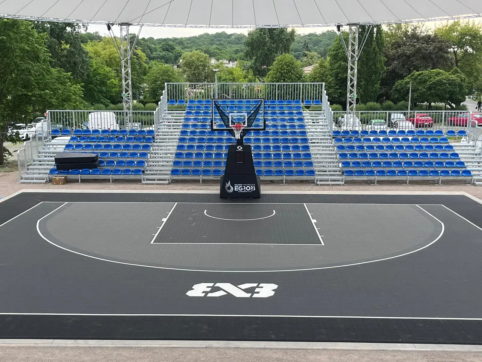 Profesjonalne boisko do koszykówki 3x3